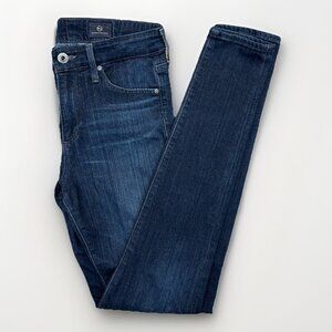 AG Women's The Farrah Skinny Jeans Size 25 R Blue 31" Inseam Made in USA EUC